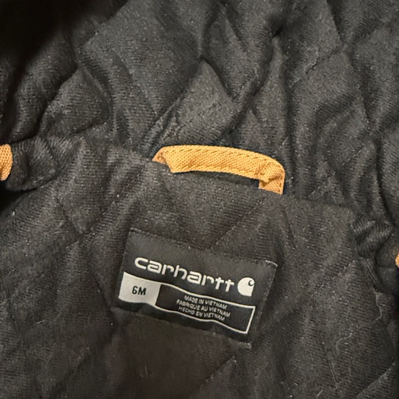 Carhartt Brown Hooded Insulated Baby Jacket 6 months Like New - Picture 6 of 7